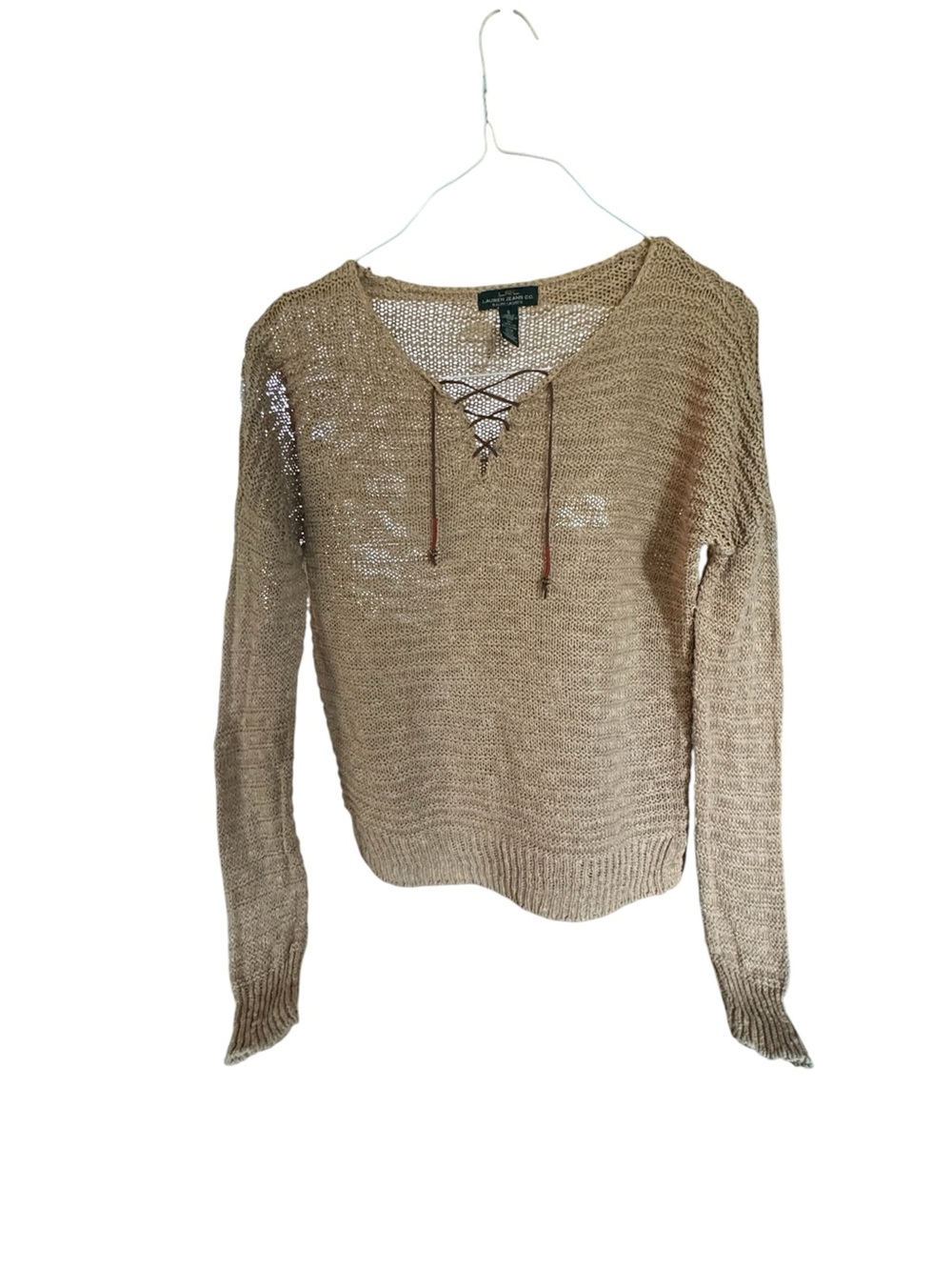 Vintage Stunning Ralph Lauren Lace-Up Summer Top - Gorgeous
